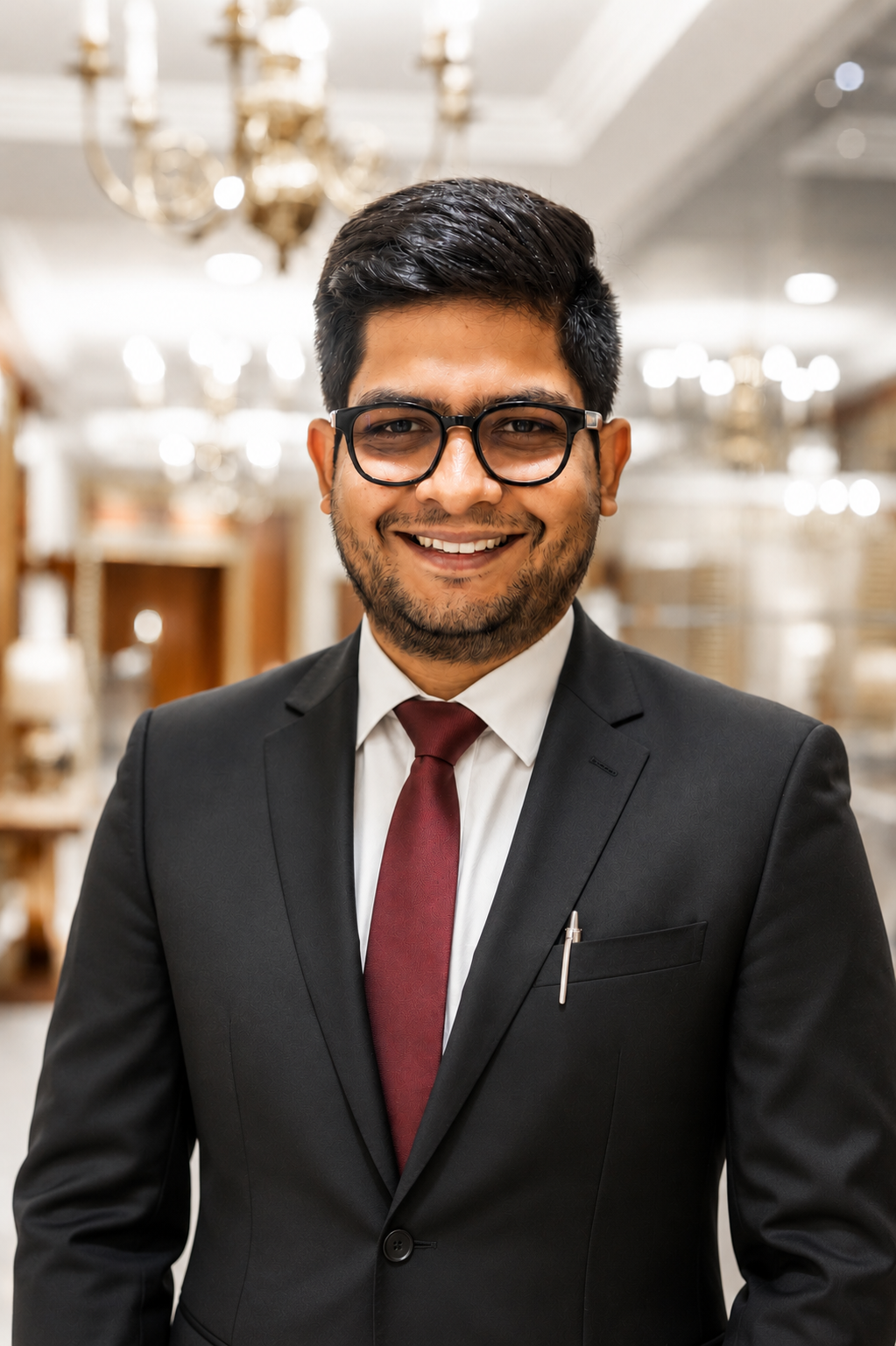 Portrait of CA Suraj Davey, Founder of Vivac Academy